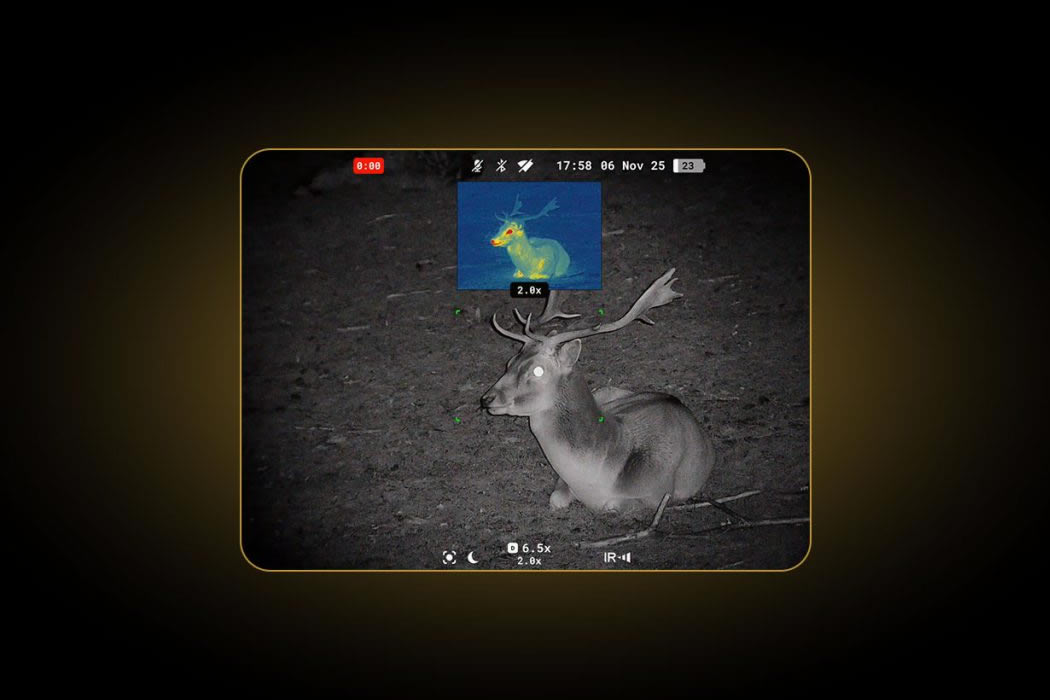 Pulsar Symbion LRF DXT50 multispektralni binokular (termovizijski/digitalni). 1280×1024, s-netd 20 - Слика 11